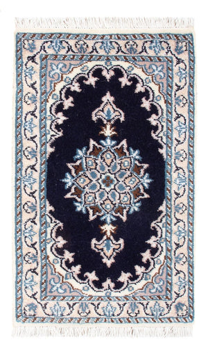 Perserteppich - Nain - Royal - 60 x 40 cm - dunkelblau