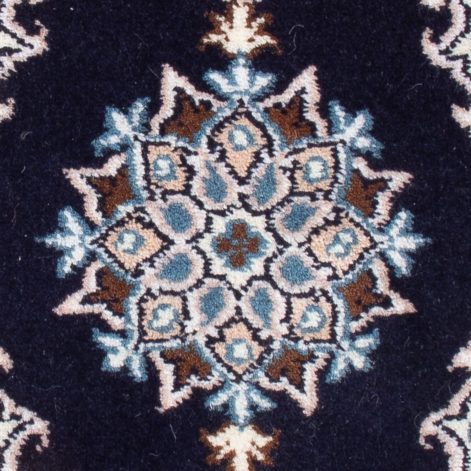Perserteppich - Nain - Royal - 60 x 40 cm - dunkelblau
