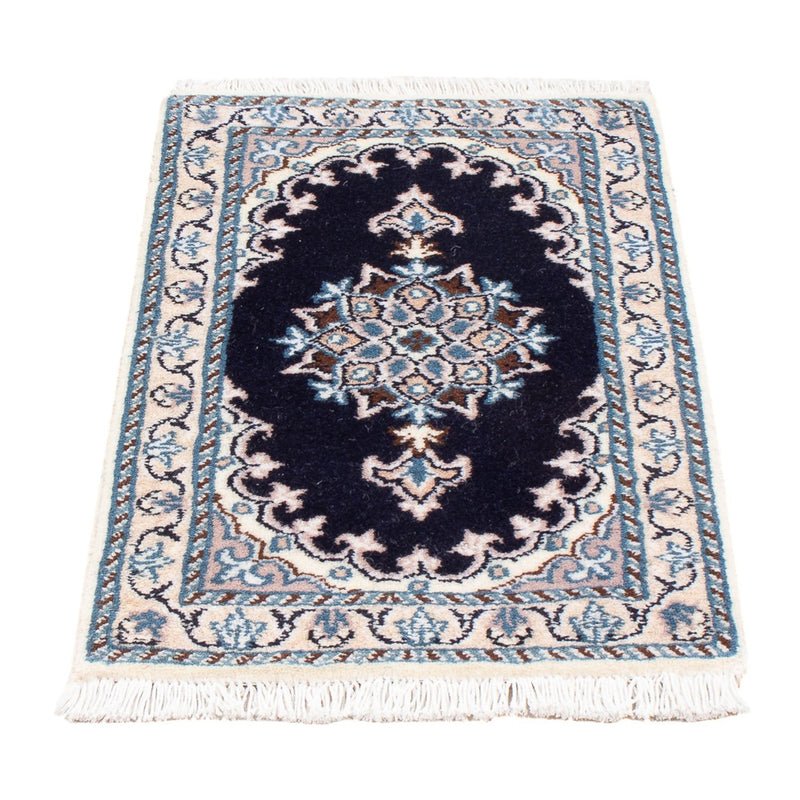 Perserteppich - Nain - Royal - 60 x 40 cm - dunkelblau