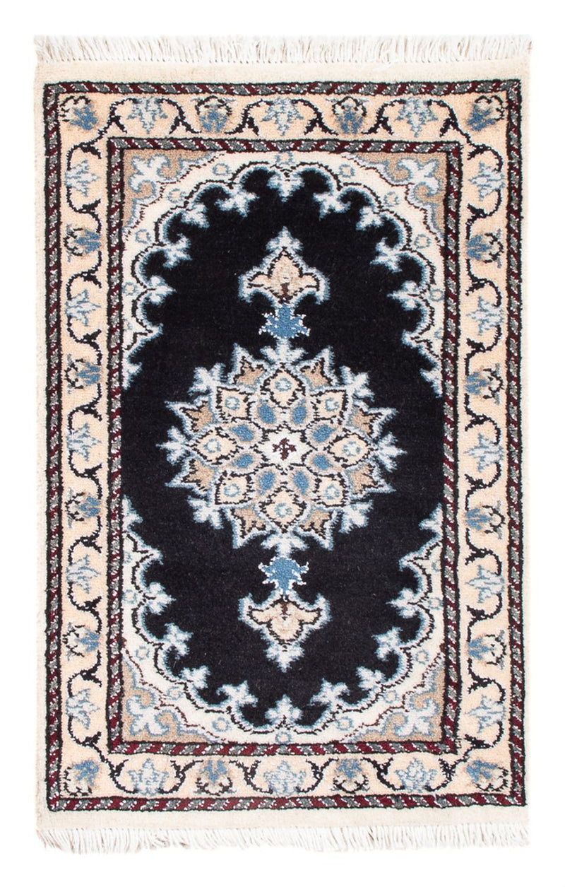 Perserteppich - Nain - Royal - 60 x 40 cm - dunkelblau