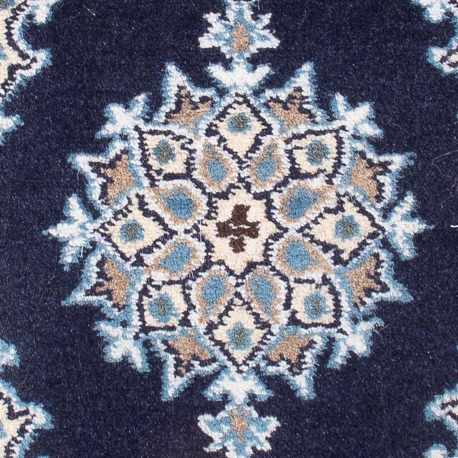 Perserteppich - Nain - Royal - 60 x 40 cm - dunkelblau