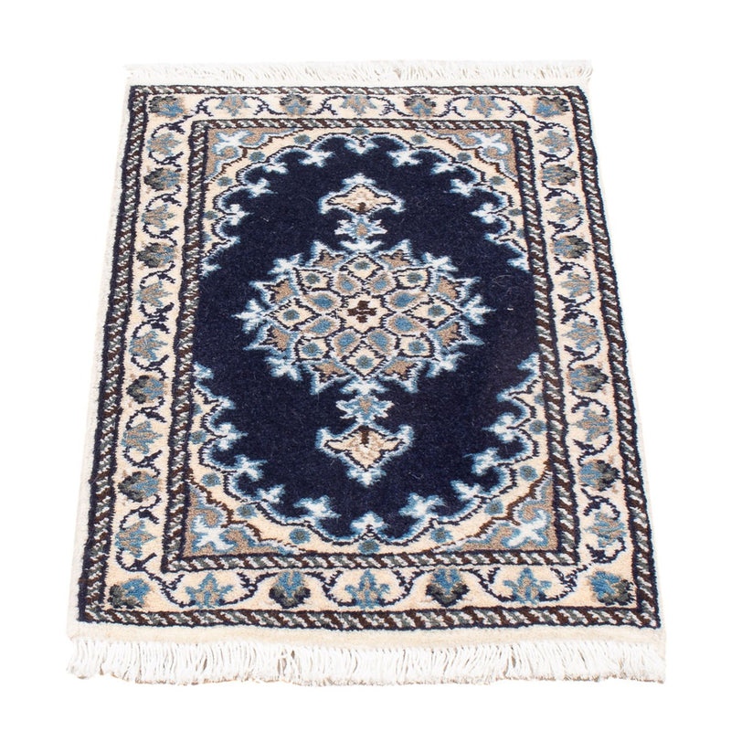 Perserteppich - Nain - Royal - 60 x 40 cm - dunkelblau