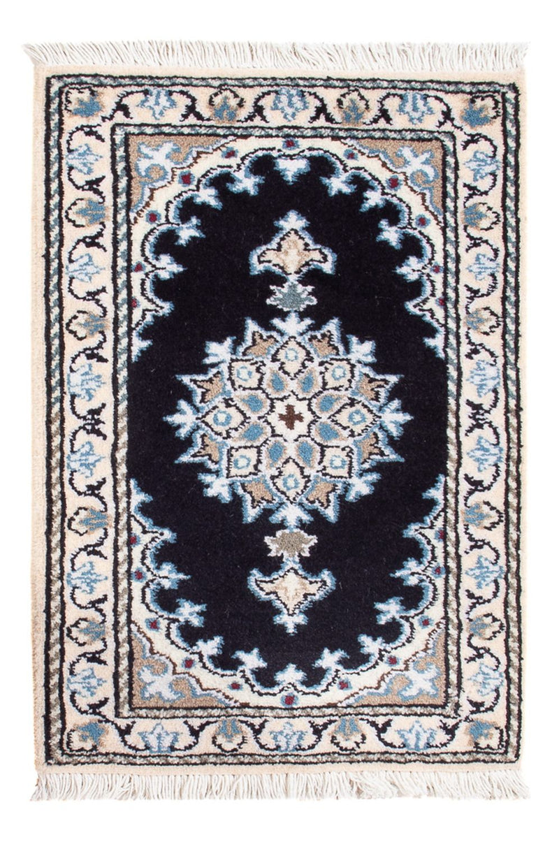 Perserteppich - Nain - Royal - 60 x 40 cm - dunkelblau