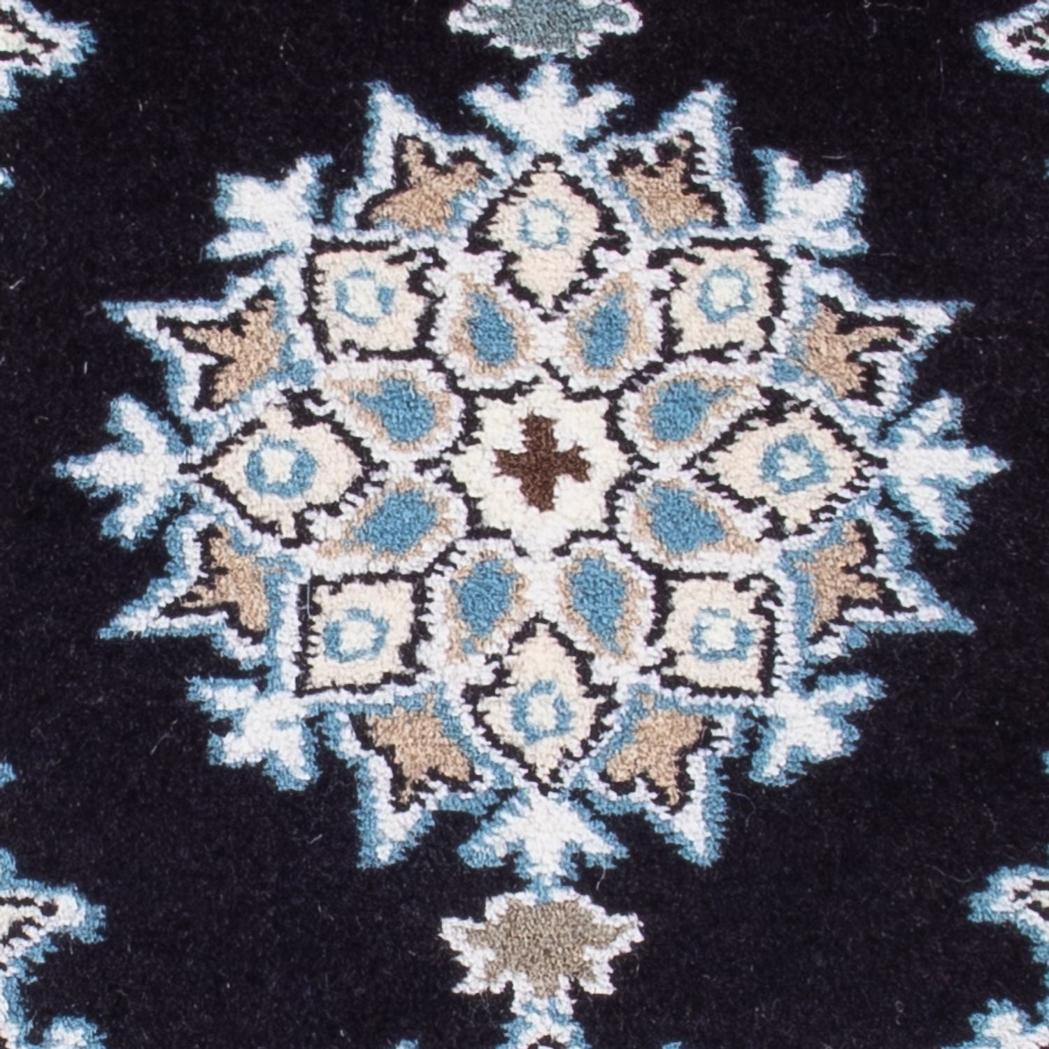 Perserteppich - Nain - Royal - 60 x 40 cm - dunkelblau