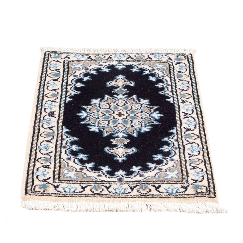 Perserteppich - Nain - Royal - 60 x 40 cm - dunkelblau