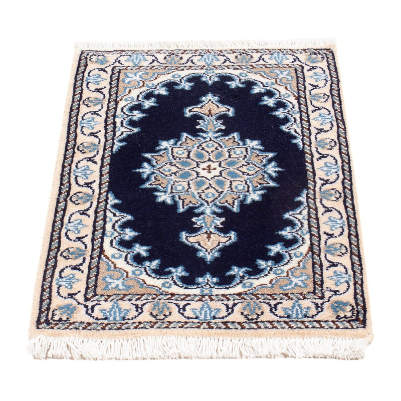 Perserteppich - Nain - Royal - 60 x 40 cm - dunkelblau