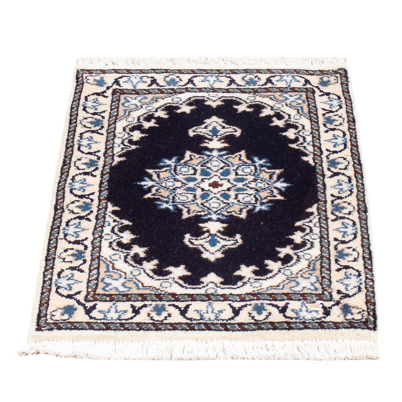 Perserteppich - Nain - Royal - 60 x 40 cm - dunkelblau