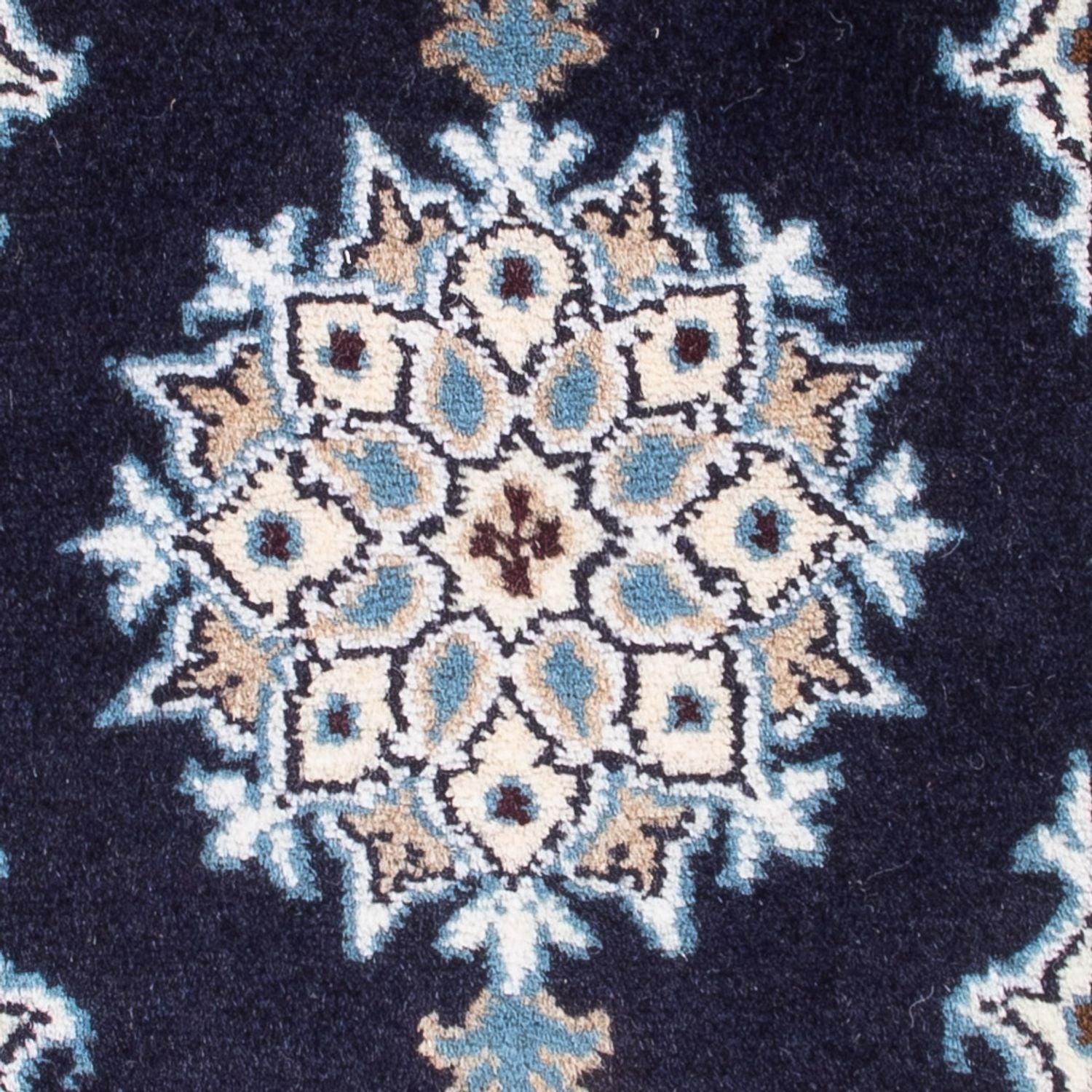 Perserteppich - Nain - Royal - 60 x 40 cm - dunkelblau