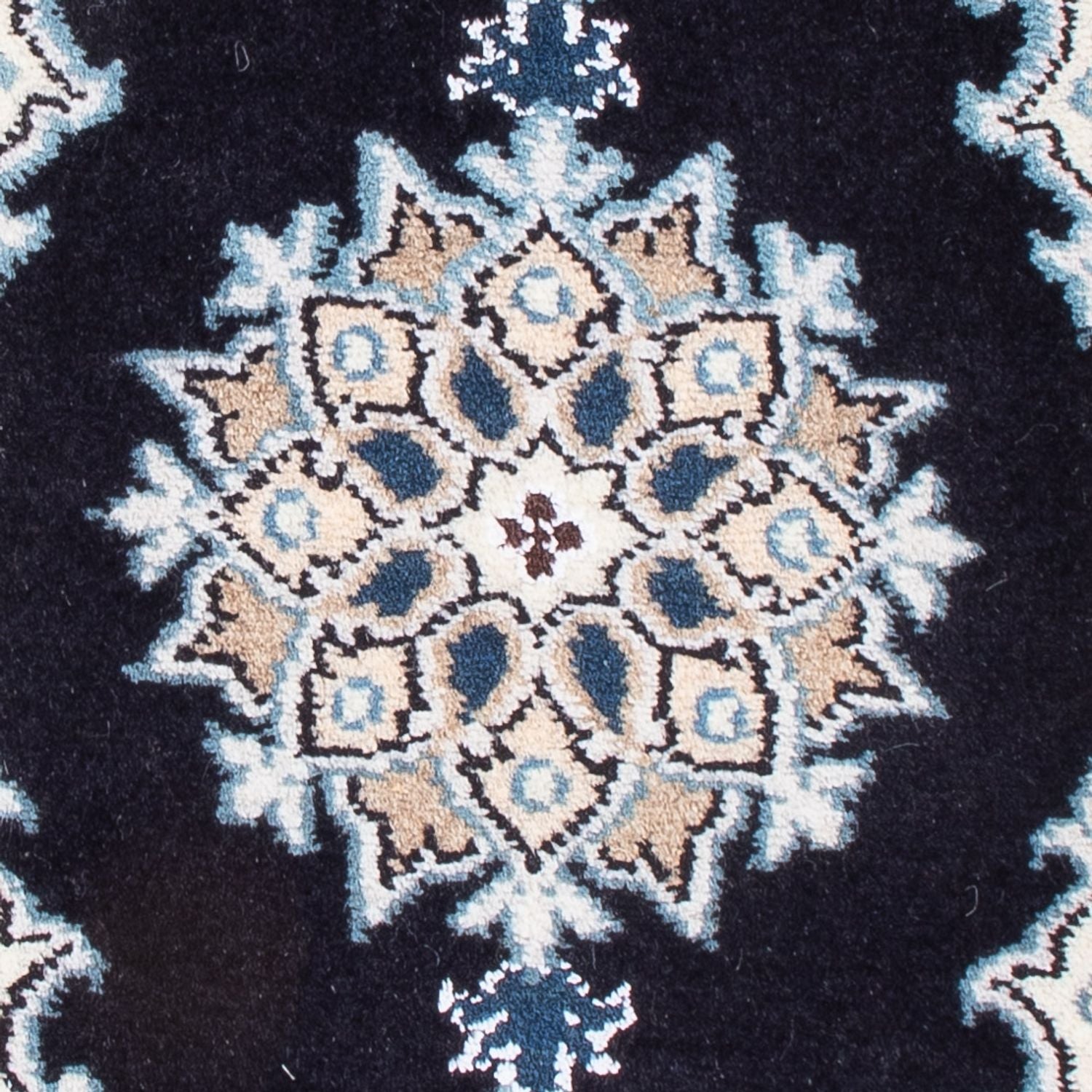 Perserteppich - Nain - Royal - 60 x 40 cm - dunkelblau