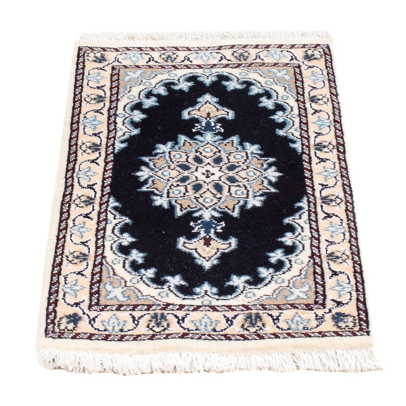 Perserteppich - Nain - Royal - 60 x 40 cm - dunkelblau
