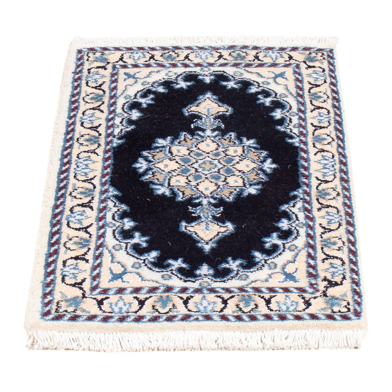 Perserteppich - Nain - Royal - 60 x 40 cm - dunkelblau