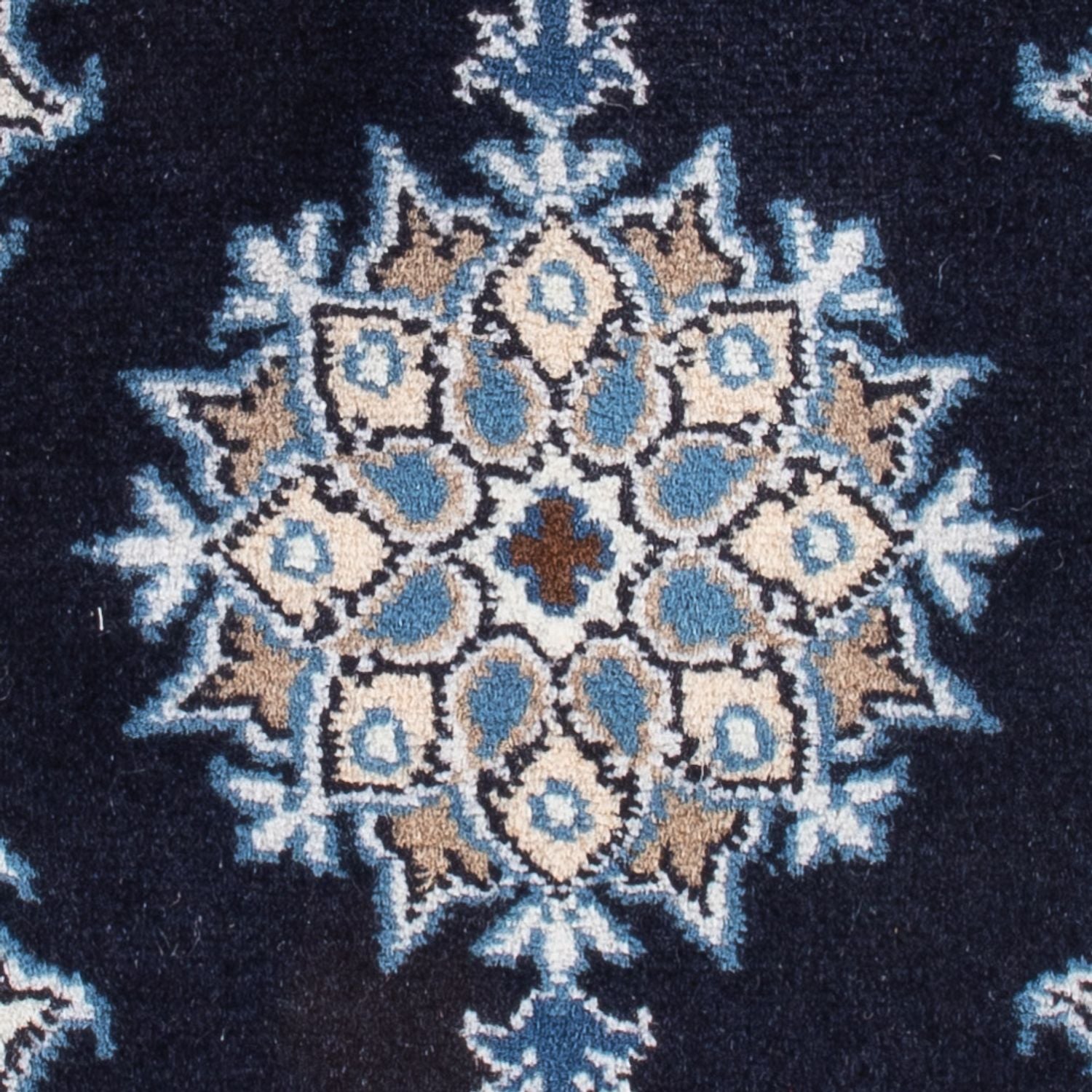 Perserteppich - Nain - Royal - 60 x 40 cm - dunkelblau