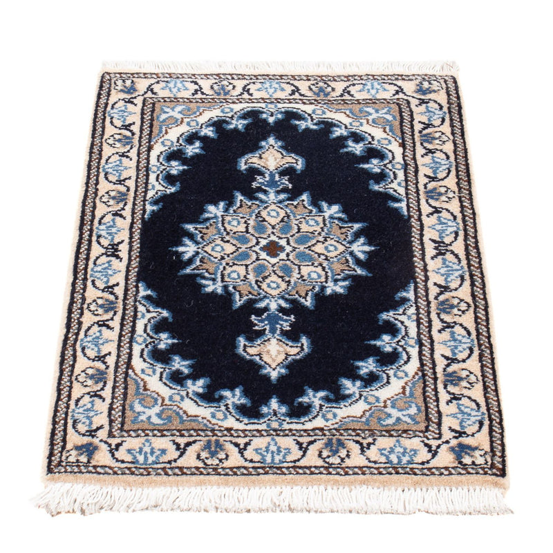 Perserteppich - Nain - Royal - 60 x 40 cm - dunkelblau