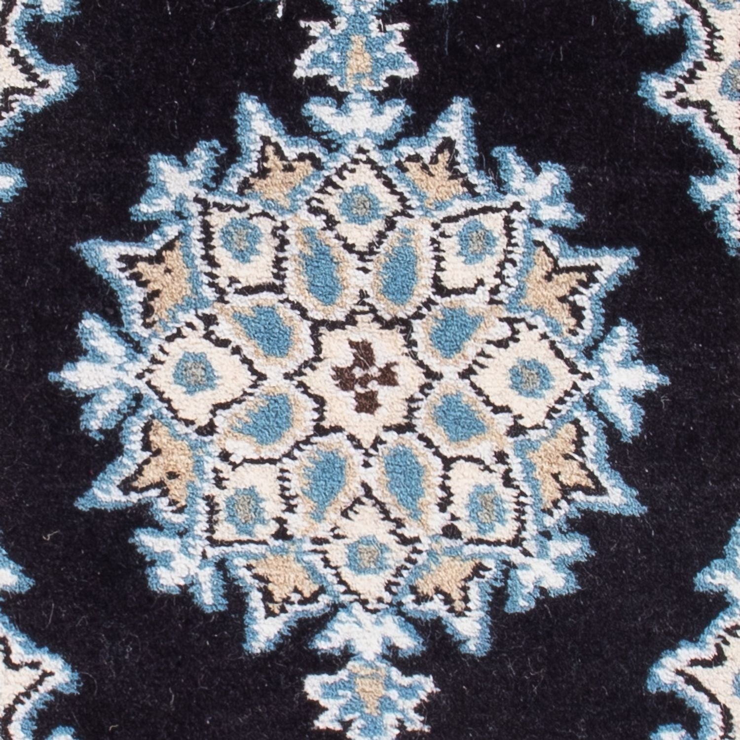 Perserteppich - Nain - Royal - 60 x 40 cm - dunkelblau