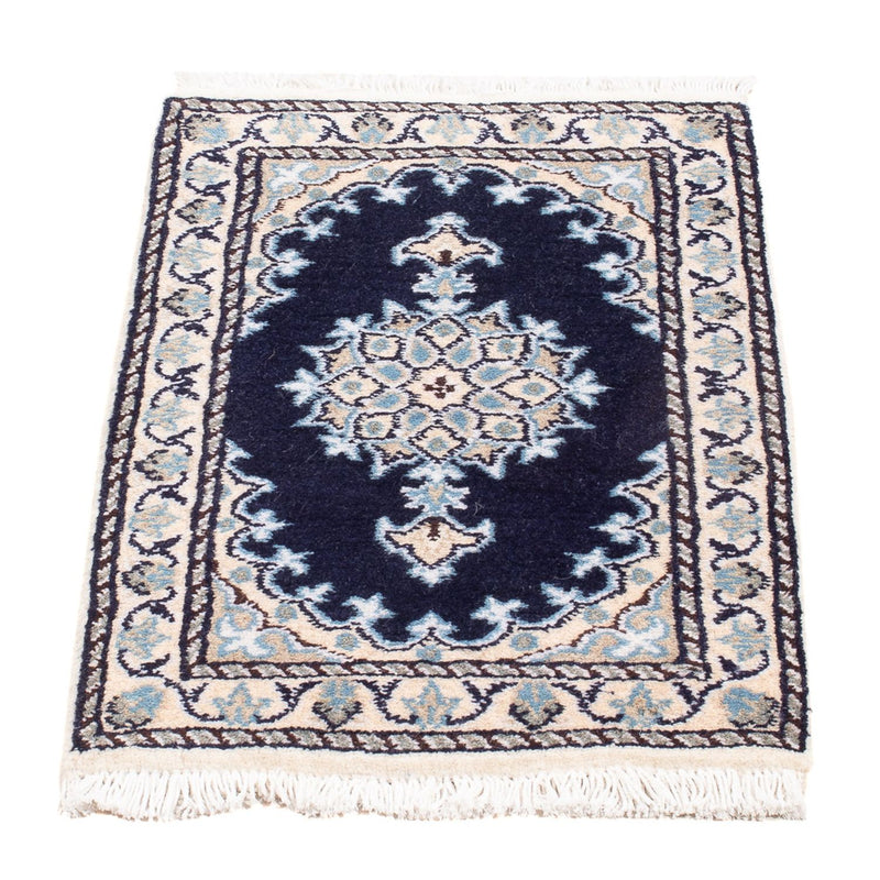 Perserteppich - Nain - Royal - 60 x 40 cm - dunkelblau