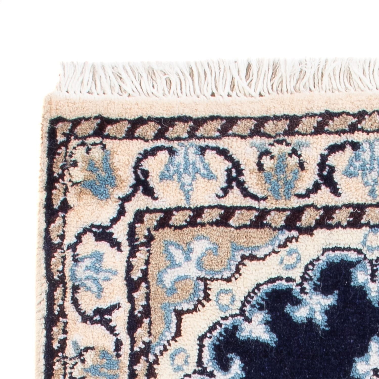Perserteppich - Nain - Royal - 60 x 40 cm - dunkelblau