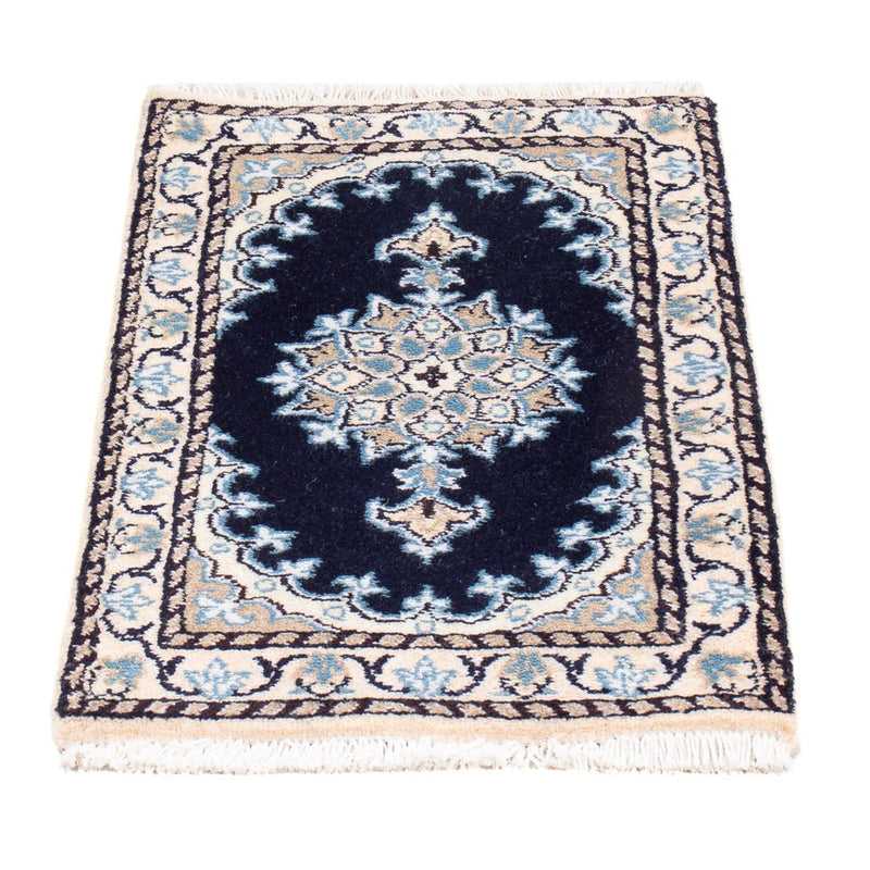 Perserteppich - Nain - Royal - 60 x 40 cm - dunkelblau