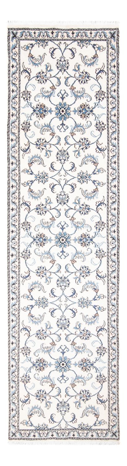Läufer Perser - Nain - 286 x 77 cm - silber