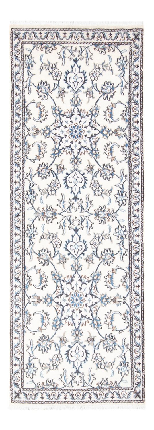 Läufer Perser - Nain - 215 x 77 cm - silber