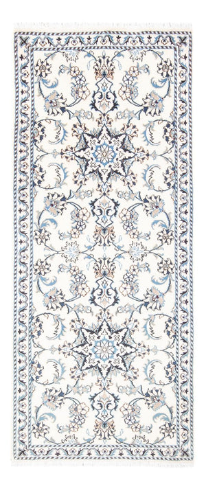 Läufer Perser - Nain - 194 x 80 cm - silber