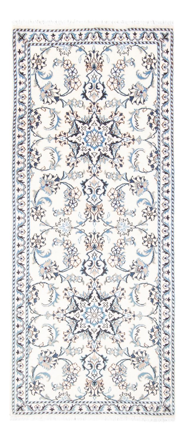 Läufer Perser - Nain - 194 x 80 cm - silber