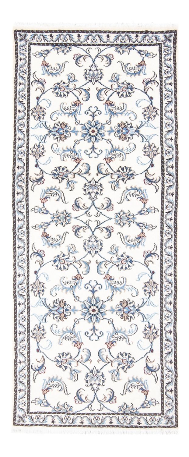 Läufer Perser - Nain - 195 x 77 cm - silber