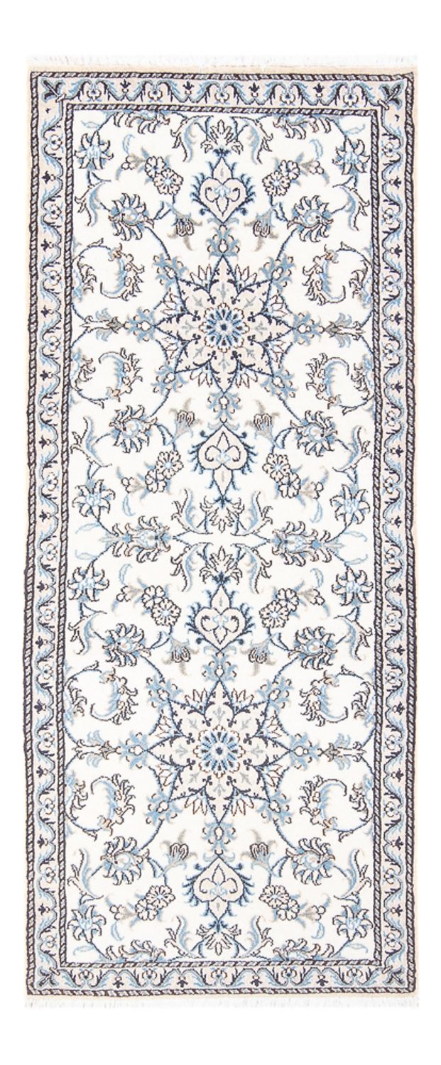 Läufer Perser - Nain - 198 x 78 cm - silber