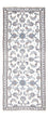 Läufer Perser - Nain - 202 x 78 cm - silber