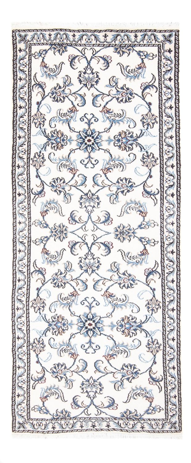 Läufer Perser - Nain - 202 x 78 cm - silber