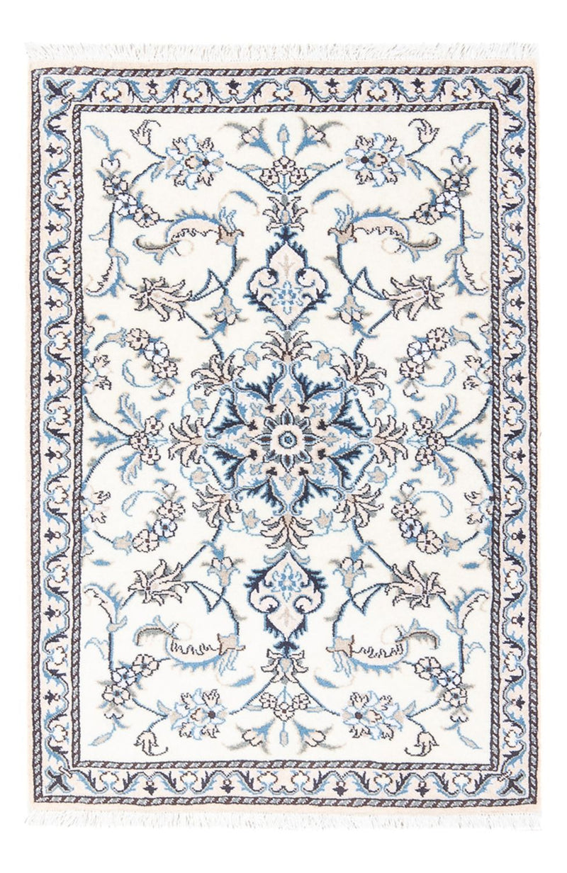 Perserteppich - Nain - 140 x 90 cm - silber