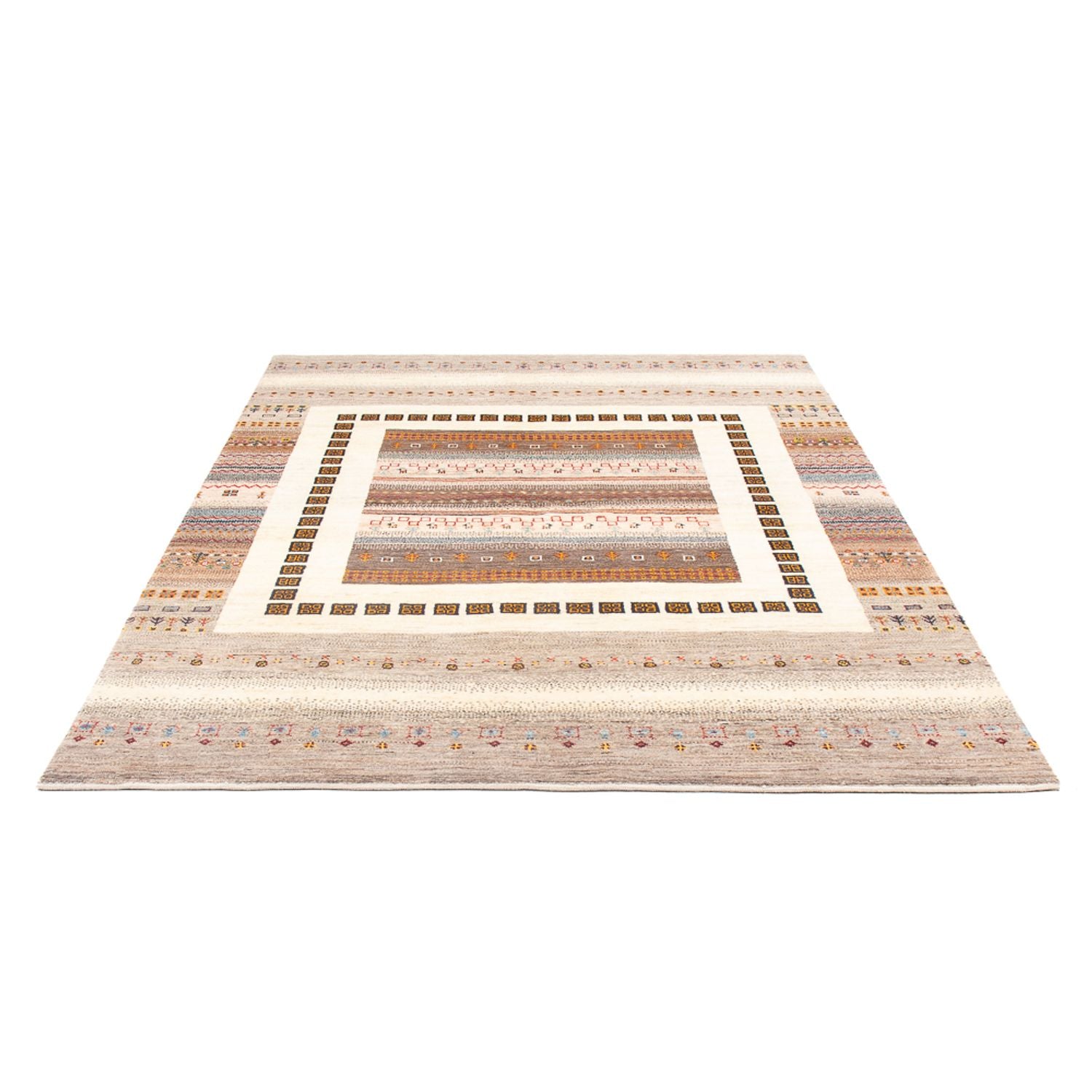 Gabbeh Teppich - Loribaft Perser - 226 x 160 cm - mehrfarbig