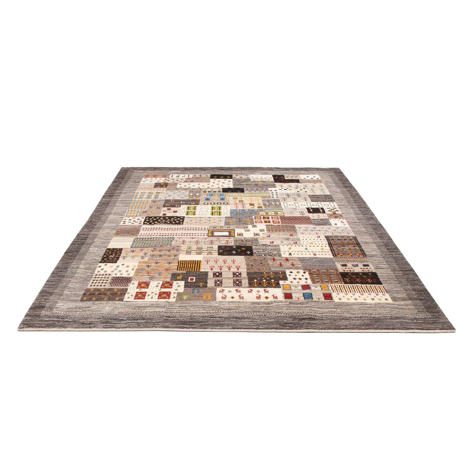 Gabbeh Teppich - Loribaft Perser - 255 x 196 cm - mehrfarbig