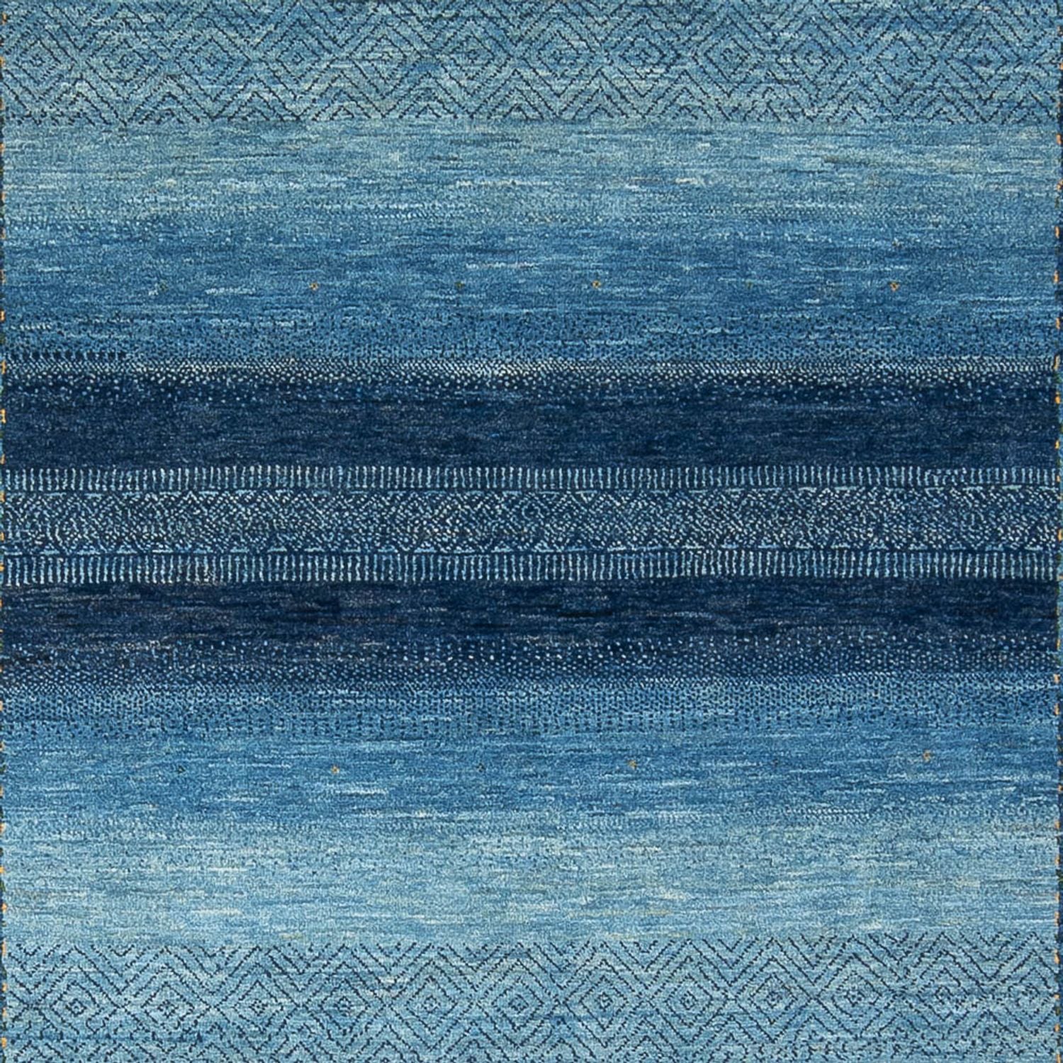 Gabbeh Teppich - Loribaft Perser - 286 x 212 cm - seeblau