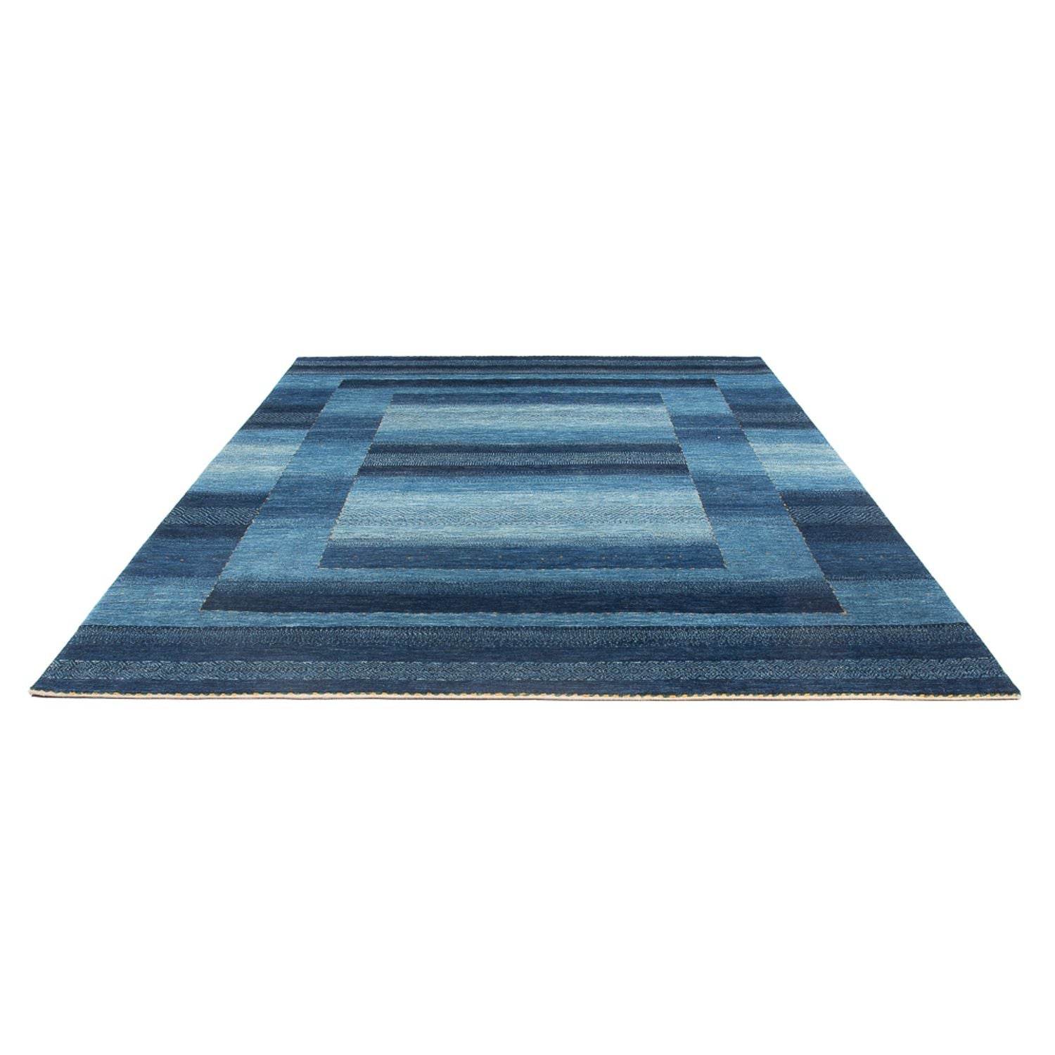 Gabbeh Teppich - Loribaft Perser - 286 x 212 cm - seeblau
