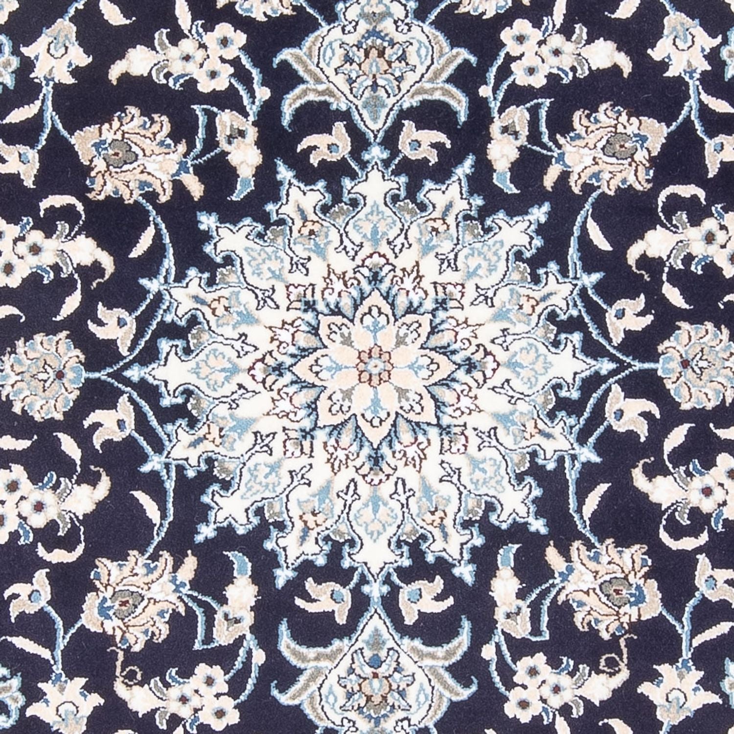 Perserteppich - Nain - Royal - 198 x 147 cm - dunkelblau