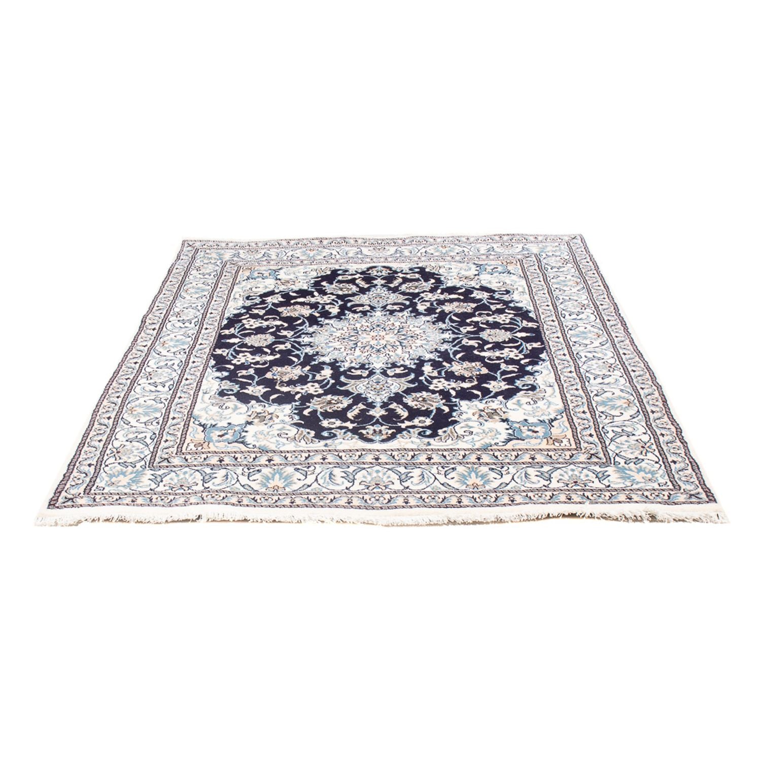 Perserteppich - Nain - Royal - 198 x 147 cm - dunkelblau