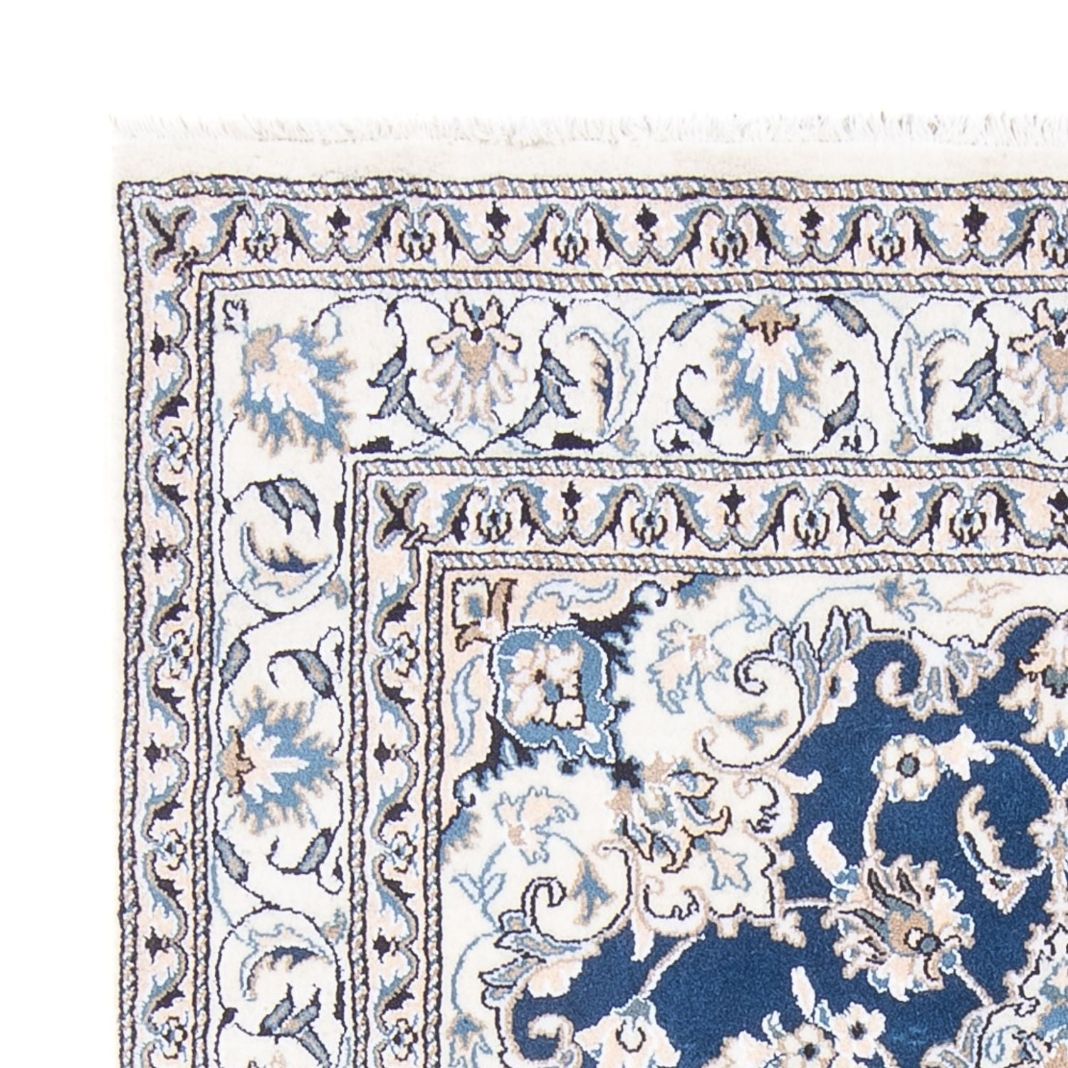 Perserteppich - Nain - Royal - 196 x 147 cm - dunkelcamel