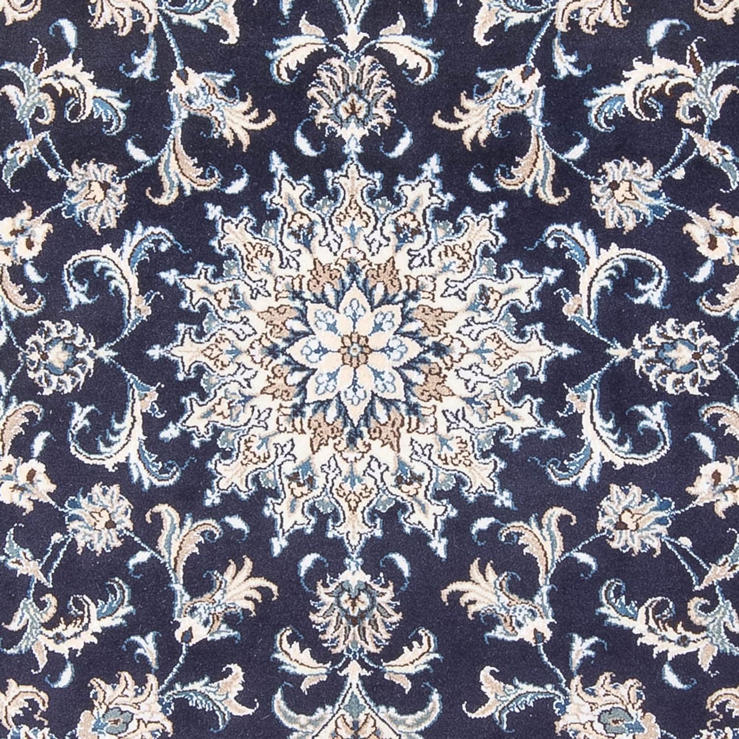 Perserteppich - Nain - Royal - 213 x 149 cm - dunkelblau