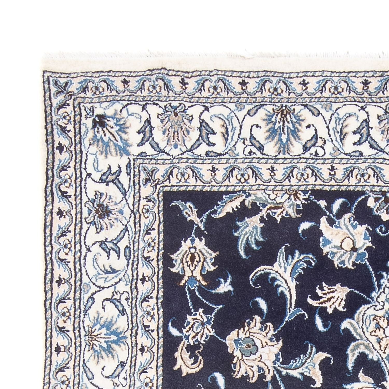 Perserteppich - Nain - Royal - 213 x 149 cm - dunkelblau