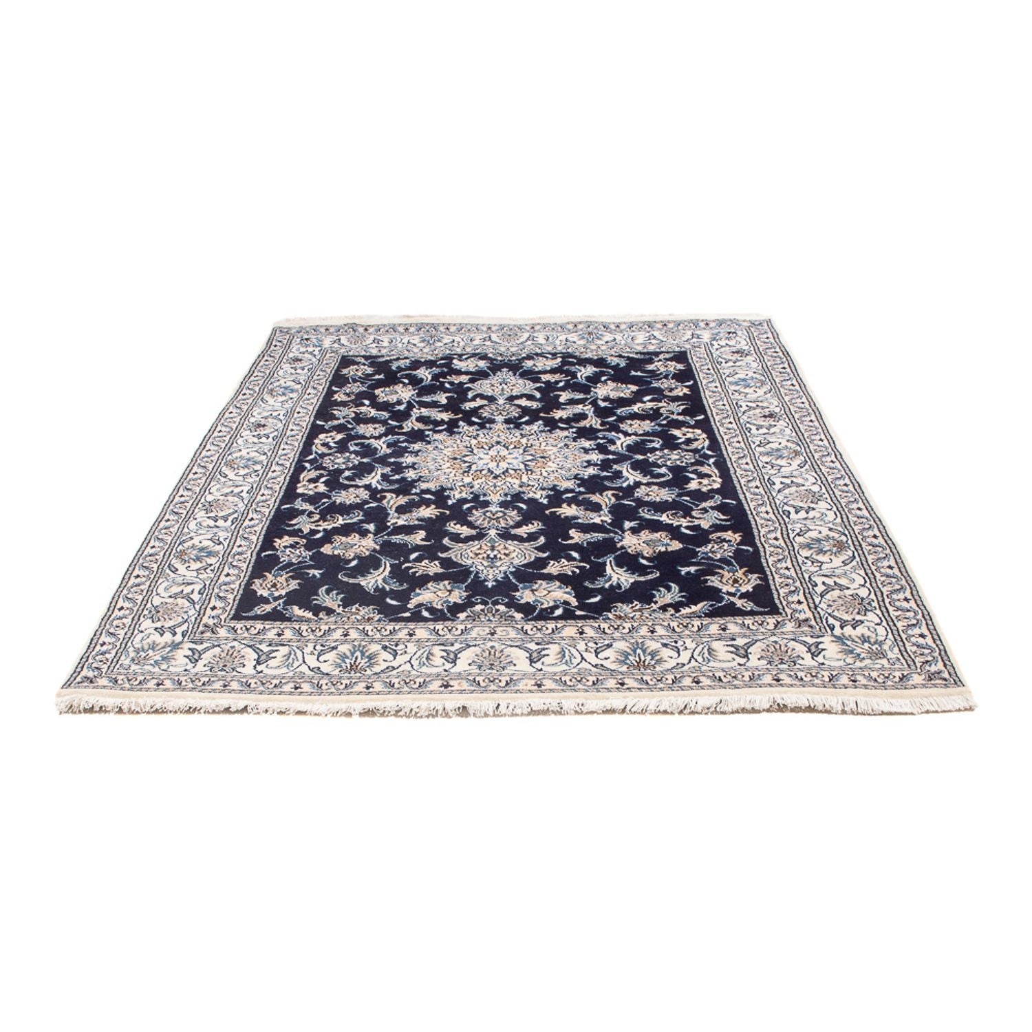 Perserteppich - Nain - Royal - 213 x 149 cm - dunkelblau