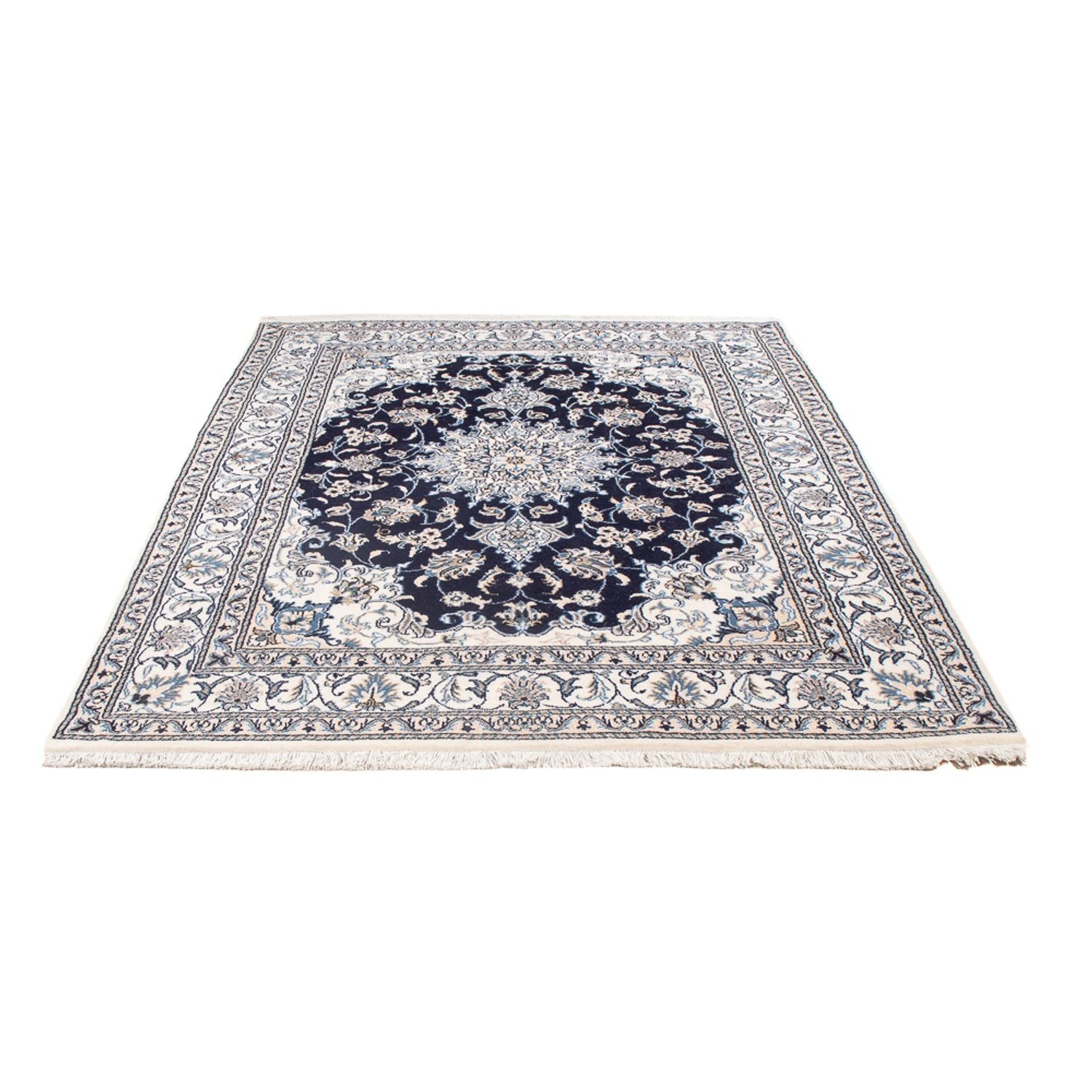 Perserteppich - Nain - Royal - 208 x 146 cm - dunkelblau