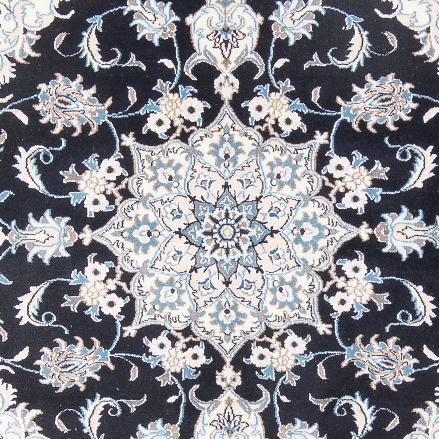 Perserteppich - Nain - Royal - 192 x 148 cm - dunkelblau