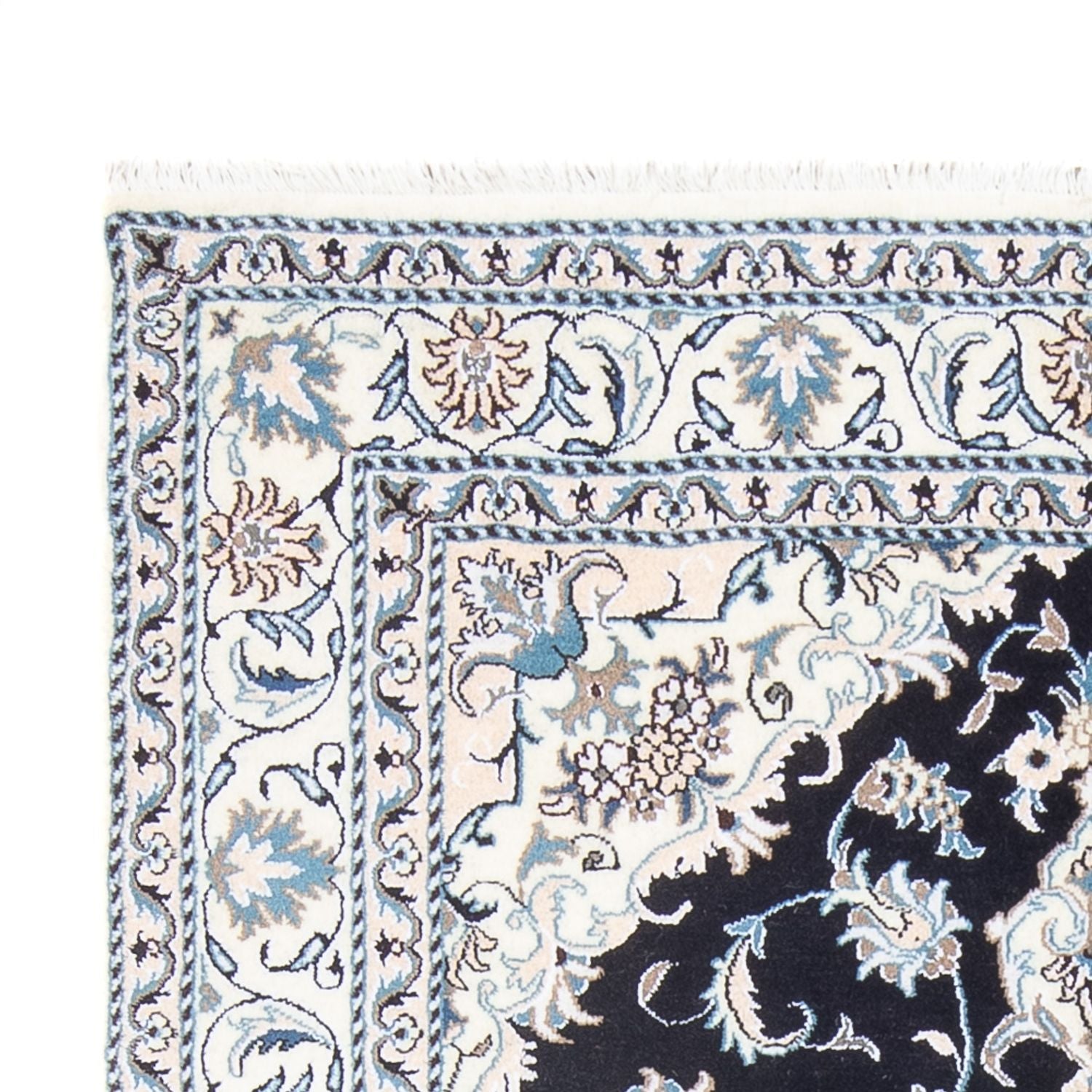 Perserteppich - Nain - Royal - 192 x 148 cm - dunkelblau