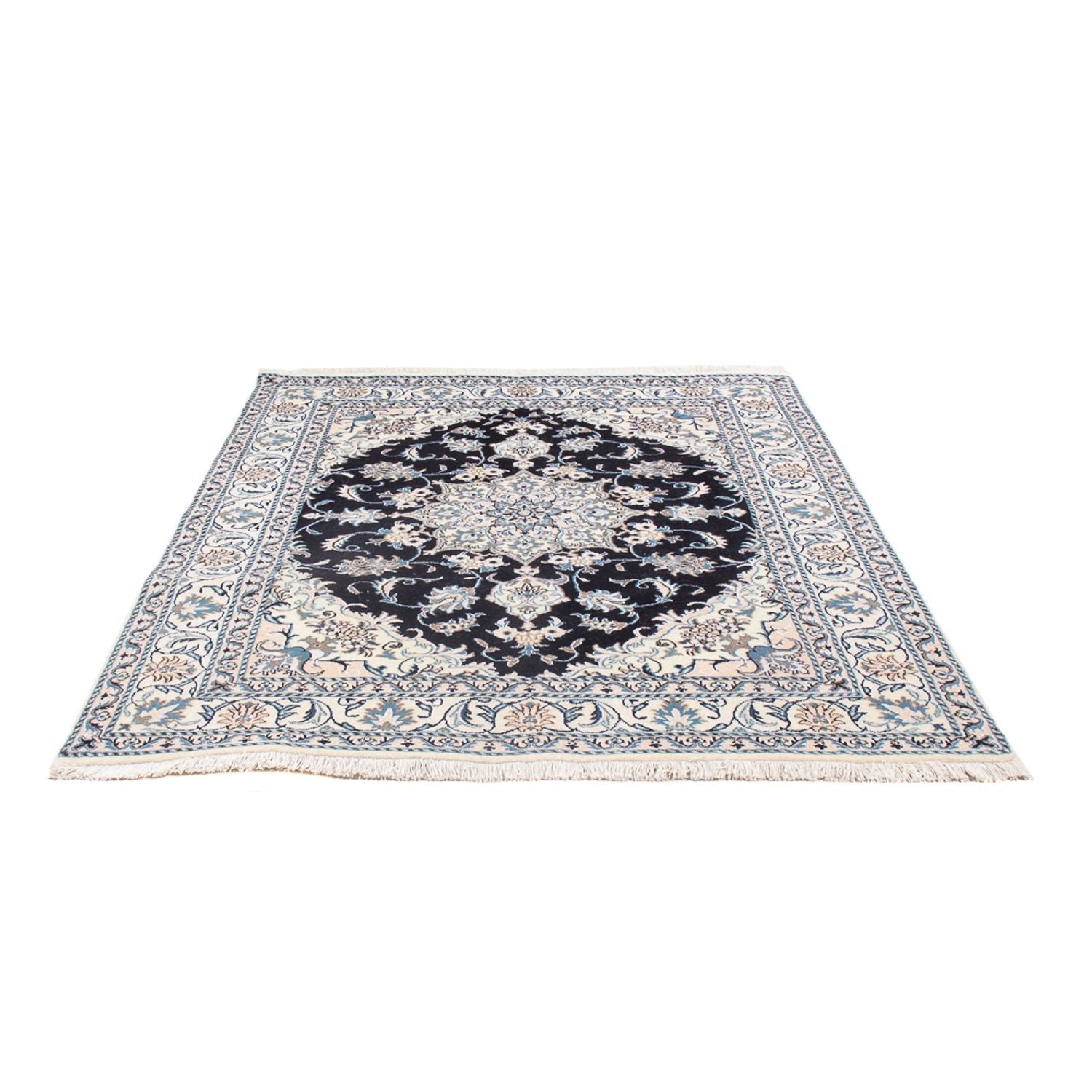 Perserteppich - Nain - Royal - 192 x 148 cm - dunkelblau