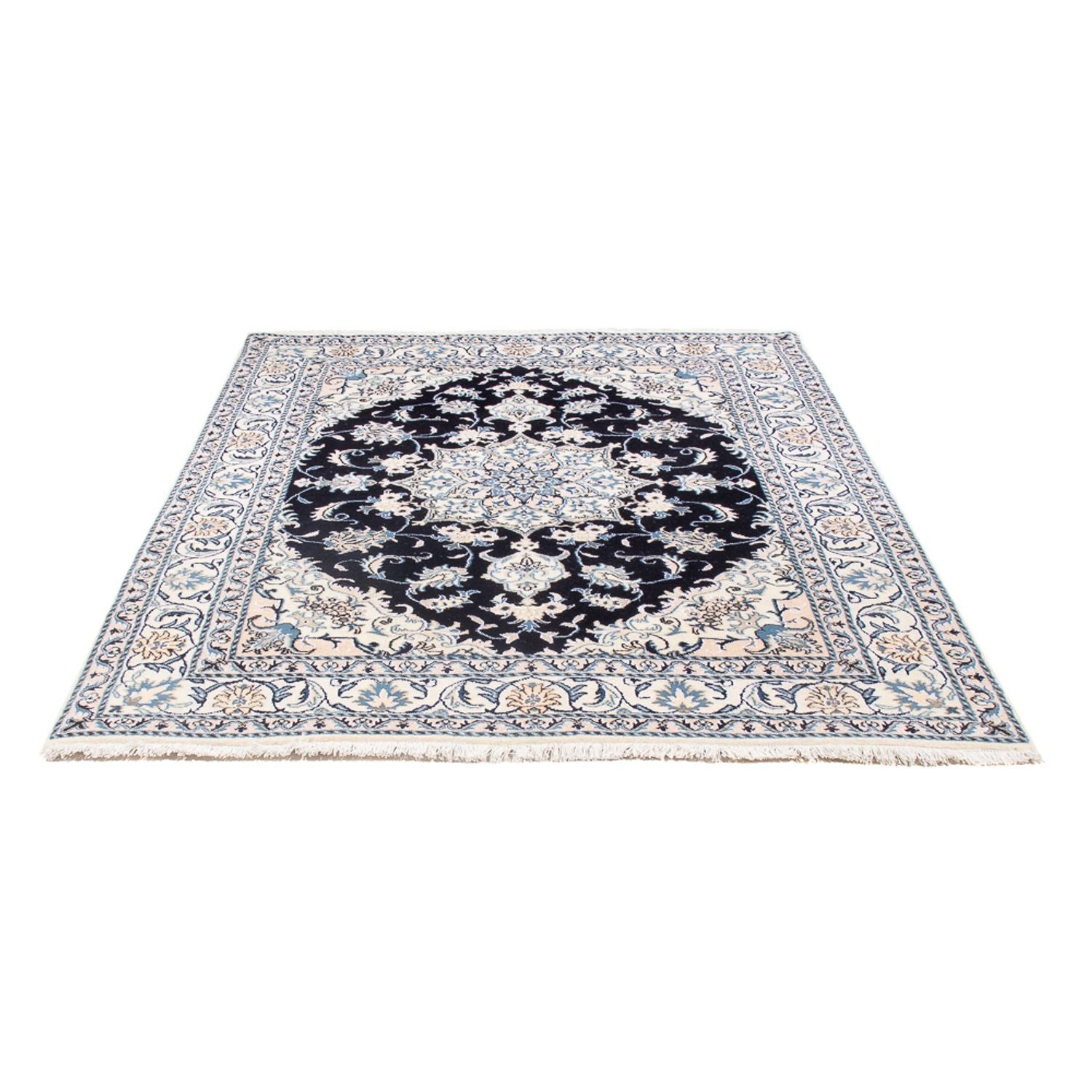 Perserteppich - Nain - Royal - 195 x 148 cm - dunkelblau