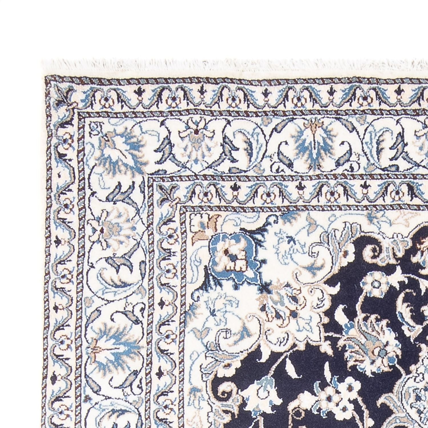 Perserteppich - Nain - Royal - 200 x 155 cm - dunkelblau