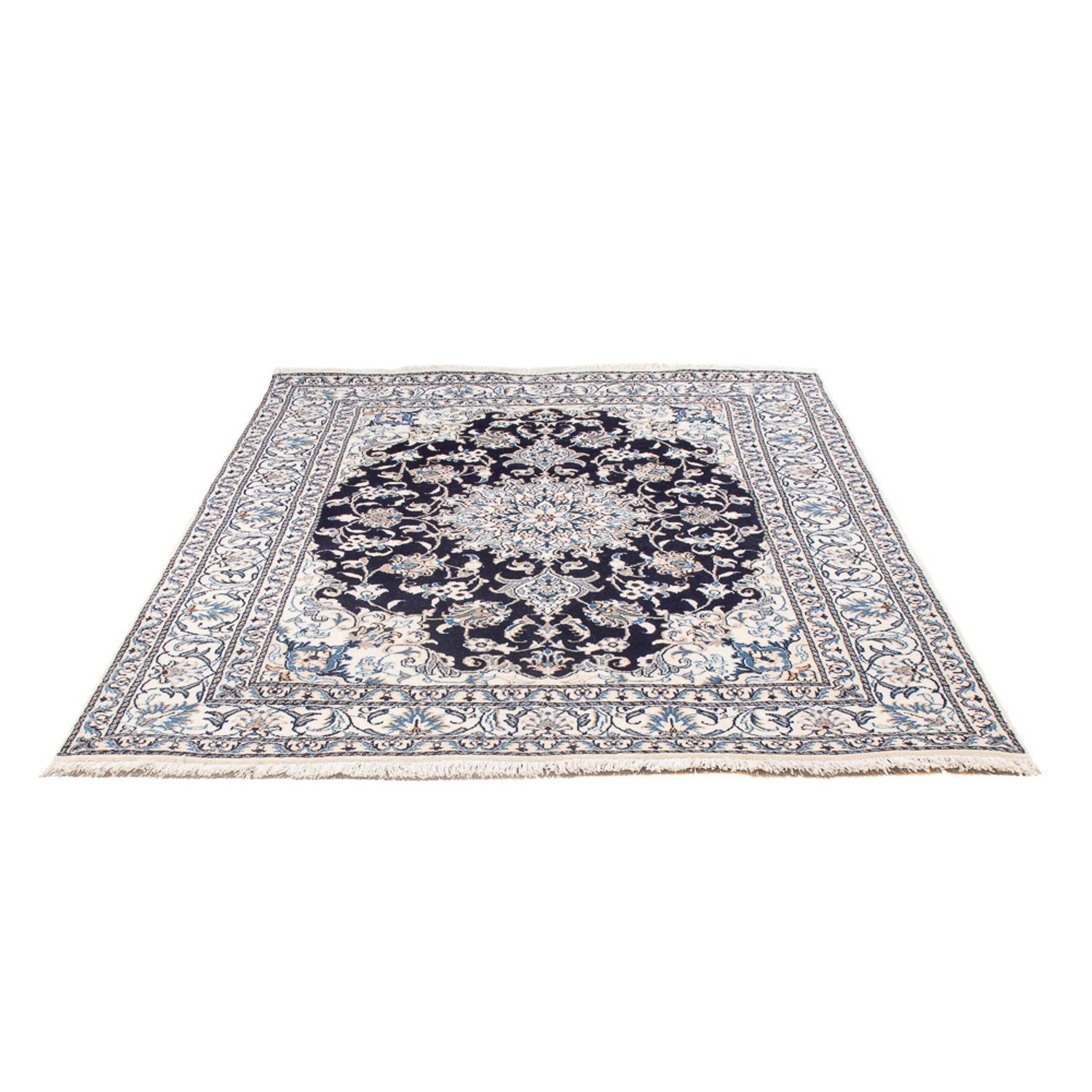 Perserteppich - Nain - Royal - 200 x 155 cm - dunkelblau
