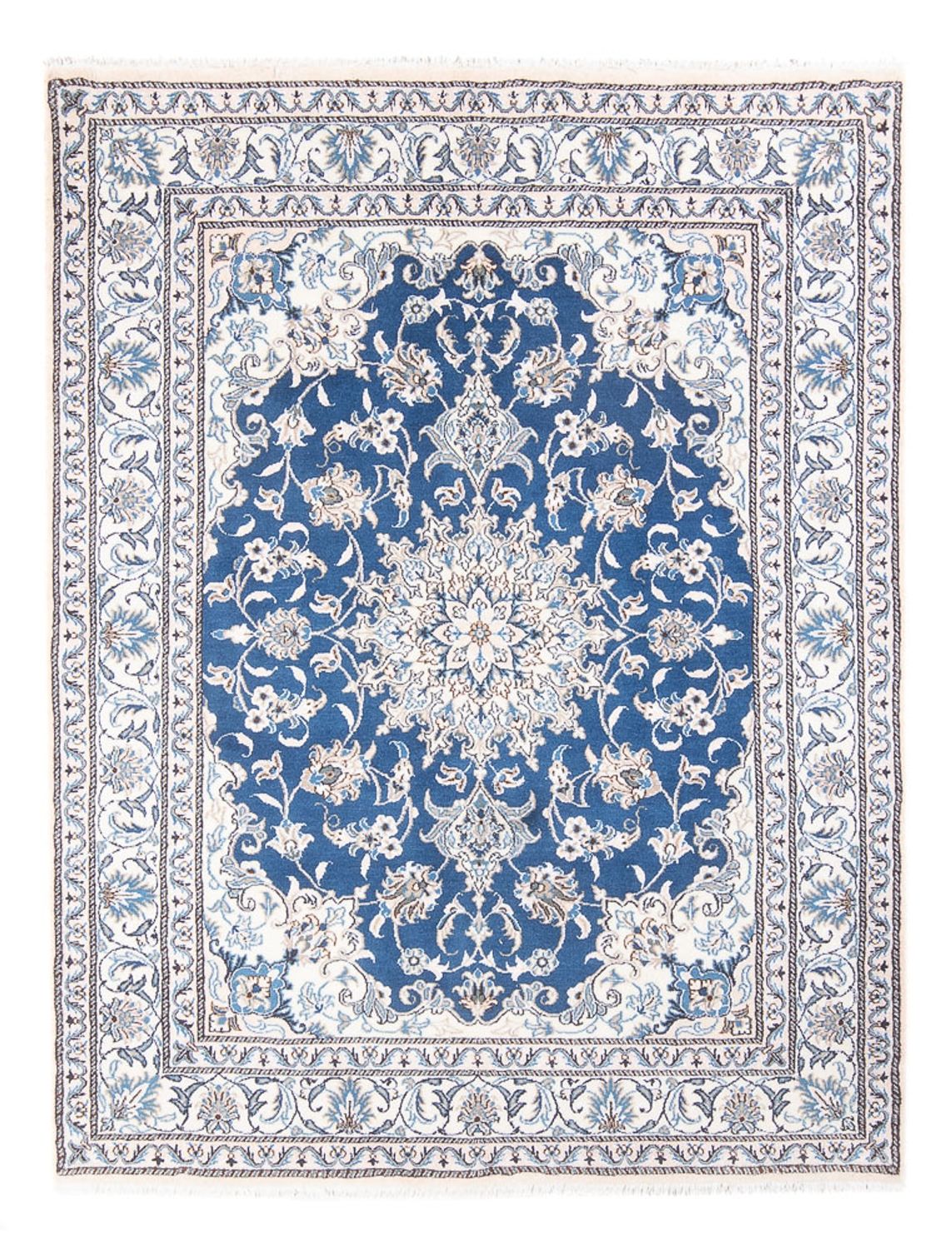 Perserteppich - Nain - Royal - 194 x 147 cm - blau