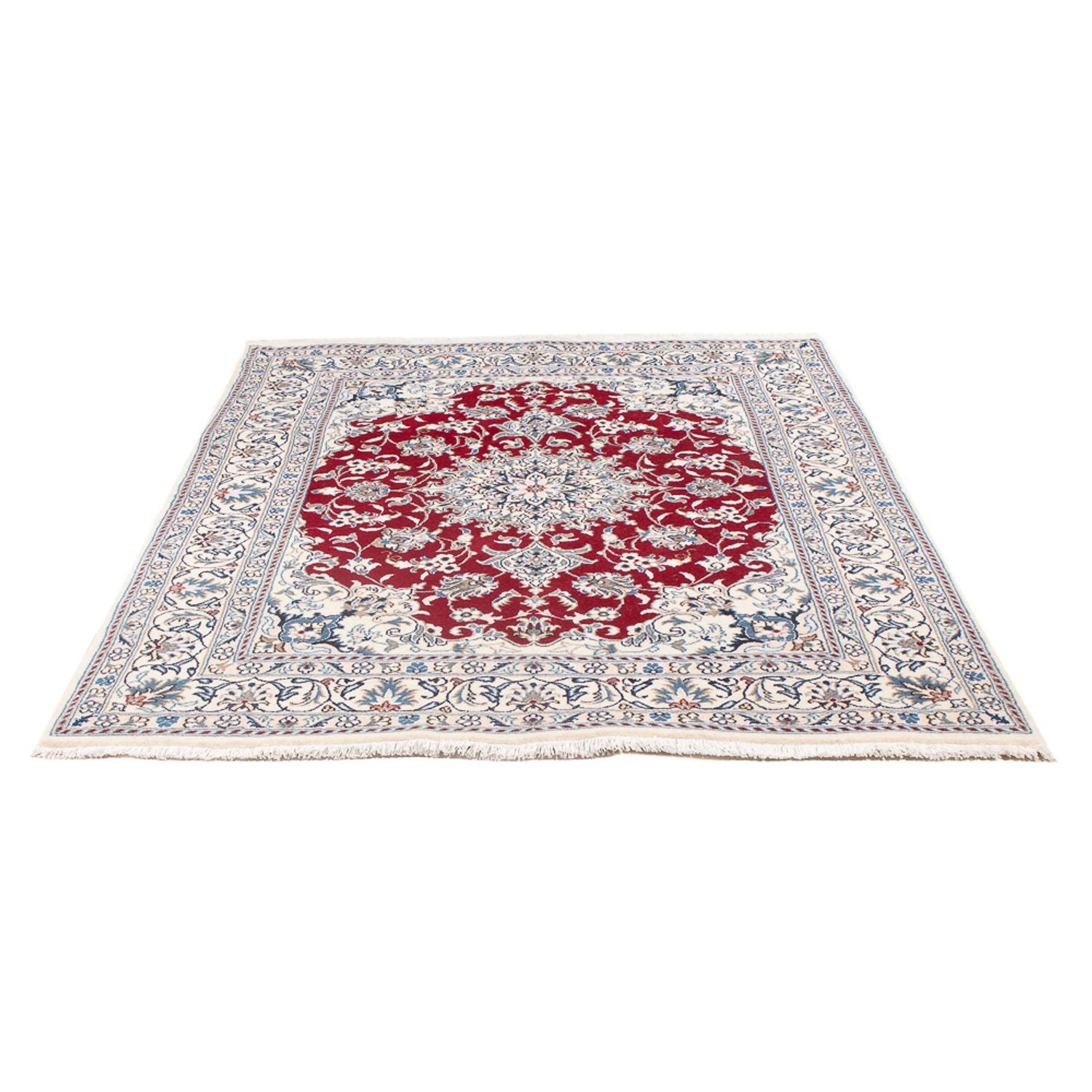 Perserteppich - Nain - Royal - 197 x 142 cm - rot