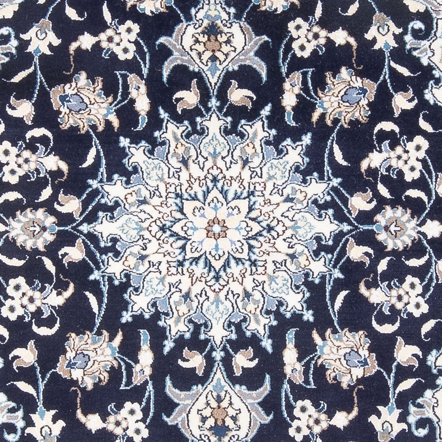 Perserteppich - Nain - Royal - 202 x 156 cm - dunkelblau